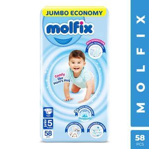 Molfix Diapers Jumbo Junior (11-25kg) 58 Pcs